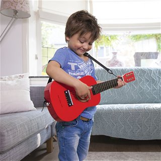 Speelgoed gitaar - rood
